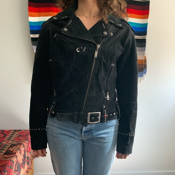 Vintage Women’s Jack Daniel’s Old No. 7 Leather Biker Jacket - Picture 3 of 8